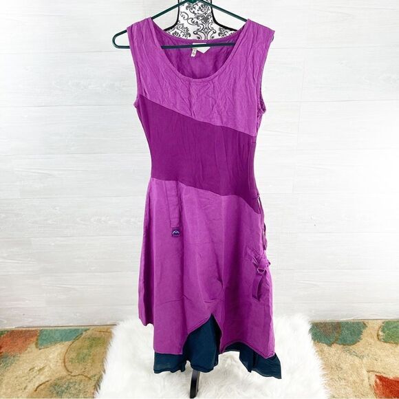 Matilda Jane Ekaterina Grape Linen Blend Midi Dress - Picture 3 of 8
